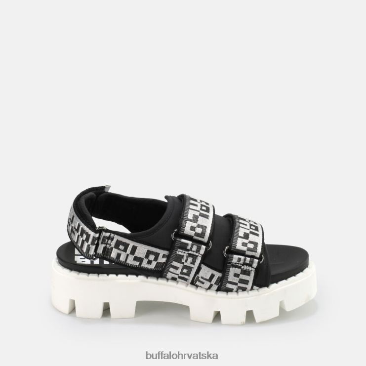 crno Buffalo raven tec slide vegan |sandale TDD6T640
